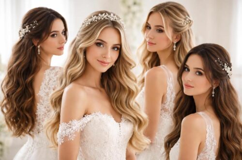 Coiffures de mariage sur cheveux détachés : Les secrets pour une tenue longue durée