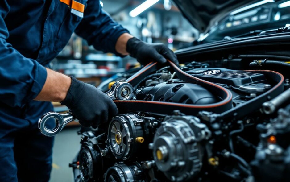 apprenez à changer la courroie d'accessoires de votre volkswagen tiguan iii facilement et comme un professionnel grâce à notre guide étape par étape complet.