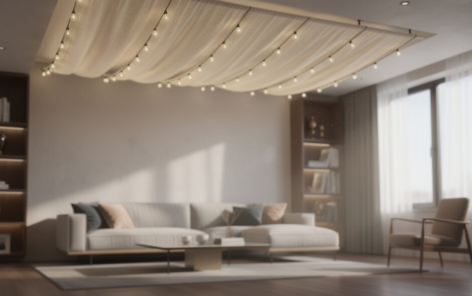 découvrez comment choisir la tenture lumineuse parfaite pour votre plafond, adaptée à votre espace, pour créer une ambiance chaleureuse et décorative chez vous.