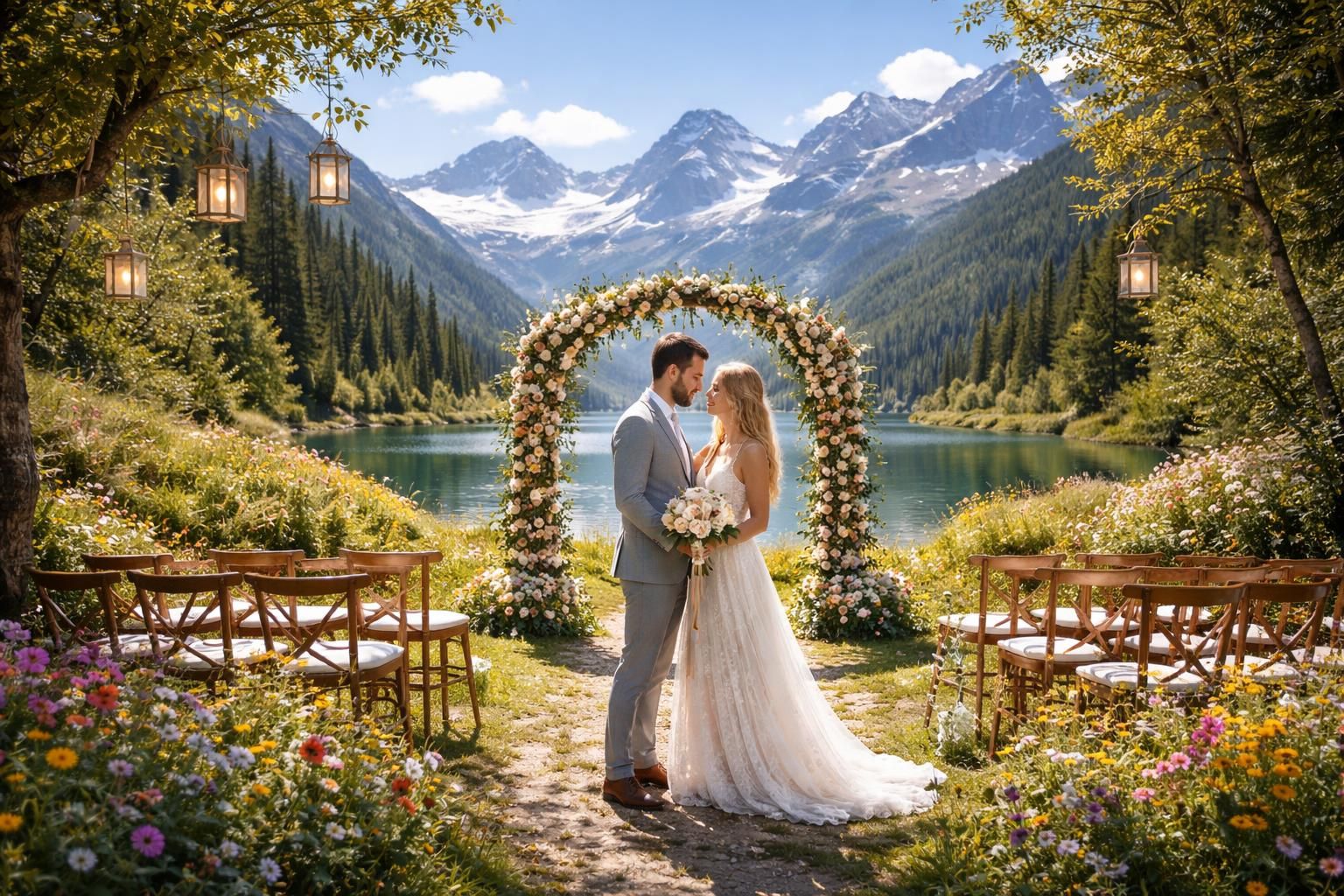 découvrez nos conseils pour choisir le lieu idéal pour un mariage à thème montagne en été, alliant beauté naturelle et ambiance chaleureuse.