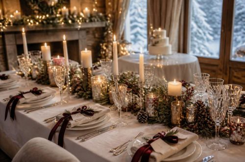 Comment choisir les accessoires pour la décoration de table pour un mariage d’hiver