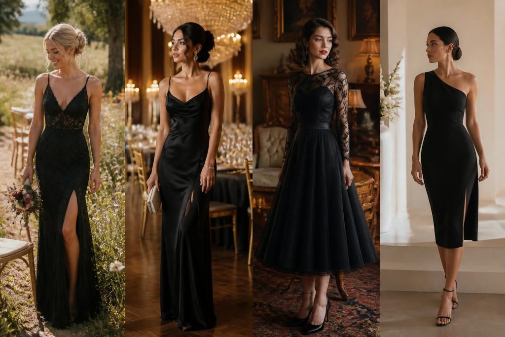 découvrez comment choisir la robe noire parfaite pour un mariage en fonction du thème de l'événement. conseils mode pour allier élégance et adéquation avec l'ambiance de la célébration.