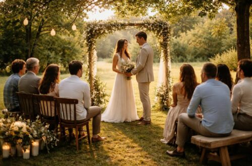 contactez-nous pour organiser un petit mariage entre amis et témoignez de votre amour de manière authentique, entourés de vos proches dans une ambiance chaleureuse et conviviale.