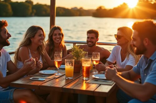 organisez une fête inoubliable sur une péniche au coucher du soleil et créez des souvenirs mémorables avec vos proches dans un cadre magique.