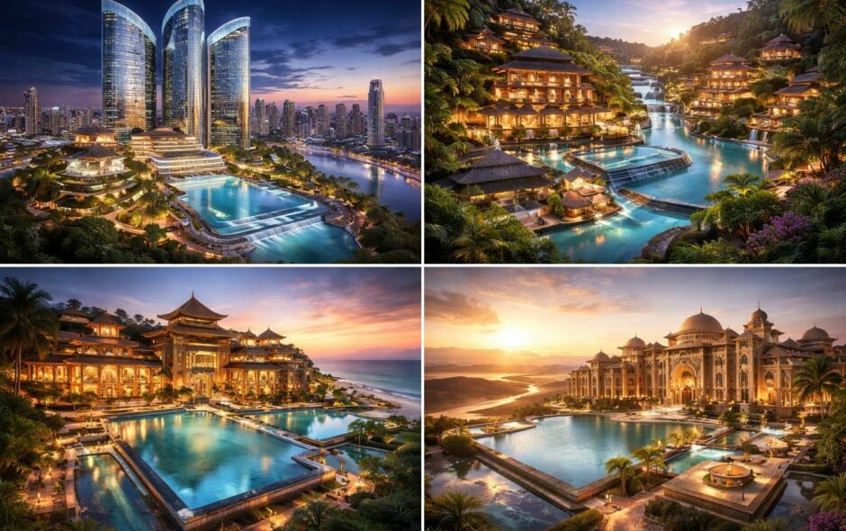explorez les hôtels 8 étoiles les plus rares et luxueux à travers le monde et découvrez des expériences d'hébergement uniques et exclusives.