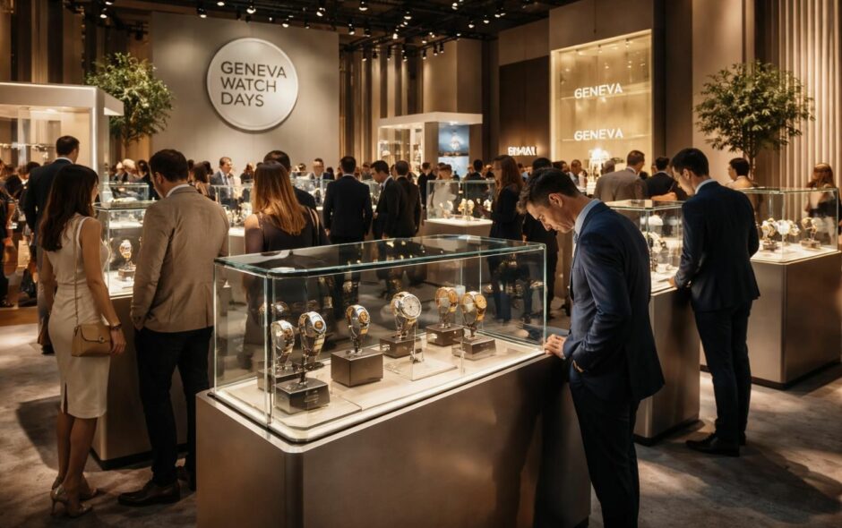 plongez dans l'univers horloger et explorez les dernières tendances et nouveautés exclusives présentées aux geneva watch days.