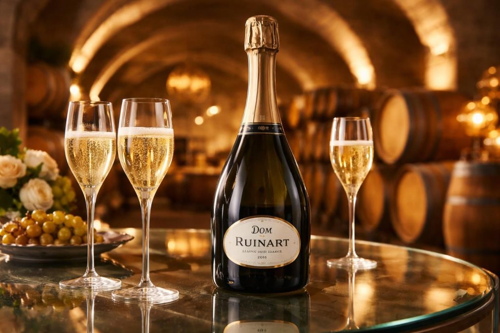 découvrez dom ruinart blanc de blanc, une référence mondiale en champagne, alliant élégance, finesse et excellence pour des moments d'exception.