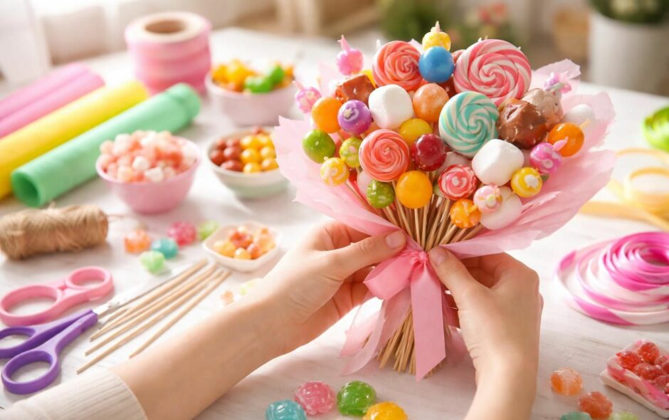 découvrez comment fabriquer un bouquet de bonbons facilement grâce à notre guide complet pour les débutants. idées créatives et astuces pour un cadeau sucré réussi.