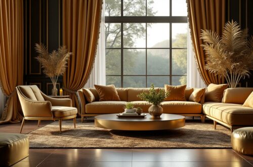 Les erreurs à éviter dans une déco chic avec doré