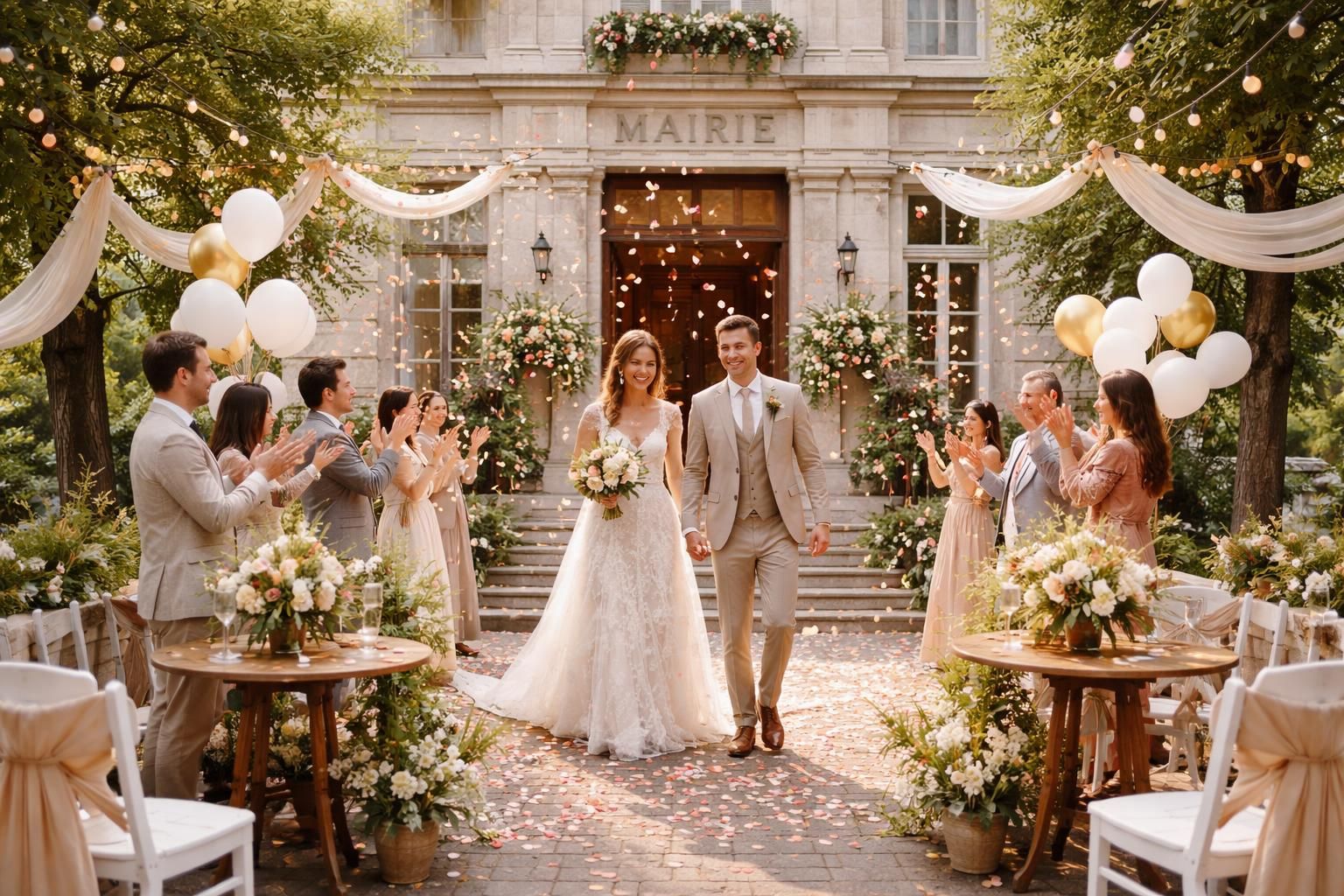 découvrez les meilleures idées de décoration pour sublimer votre sortie de mairie après le mariage et rendre ce moment unique et mémorable.