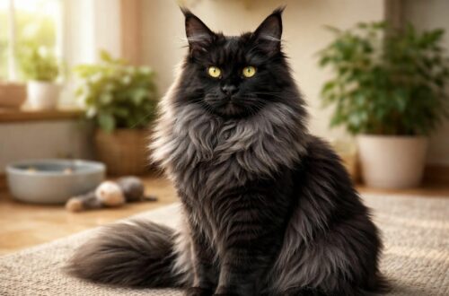 Maine Coon black smoke : conseils pour une vie longue et en santé
