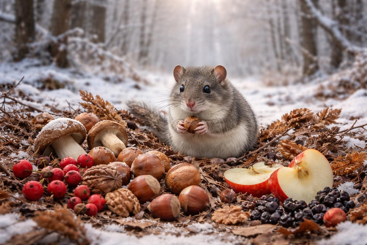 découvrez comment adapter l'alimentation des loirs en hiver pour assurer leur bien-être tout en respectant les saisons.