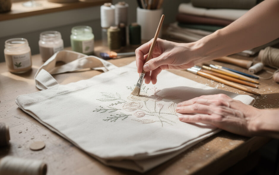 personnalisez vos cabas en tissu local pour exprimer votre créativité tout en adoptant une démarche écoresponsable. alliez style unique et respect de l'environnement avec nos créations durables.