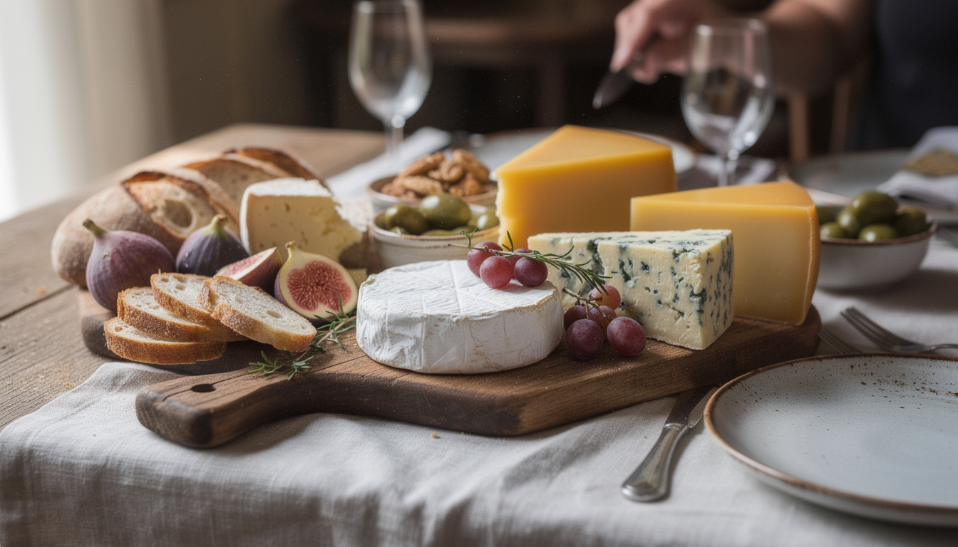 découvrez l'art de sublimer vos moments gourmands avec notre plateau de fromages raffinés, une présentation élégante qui saura séduire tous les amateurs de saveurs authentiques.