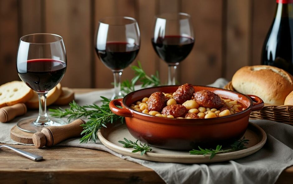 découvrez les meilleurs accords mets et vins pour accompagner votre cassoulet ! ce guide vous propose des choix savoureux pour sublimer ce plat traditionnel. que vous soyez amateur de vin rouge, blanc ou rosé, trouvez la boisson idéale pour magnifier chaque bouchée.