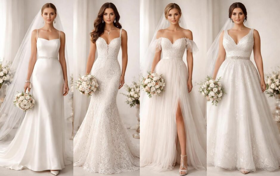 découvrez nos conseils pour choisir et accessoiriser votre robe de mariée selon votre morphologie, afin d'assurer un look harmonieux et complet le jour j.