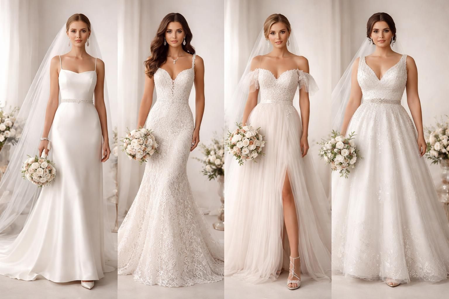 découvrez nos conseils pour choisir et accessoiriser votre robe de mariée selon votre morphologie, afin d'assurer un look harmonieux et complet le jour j.