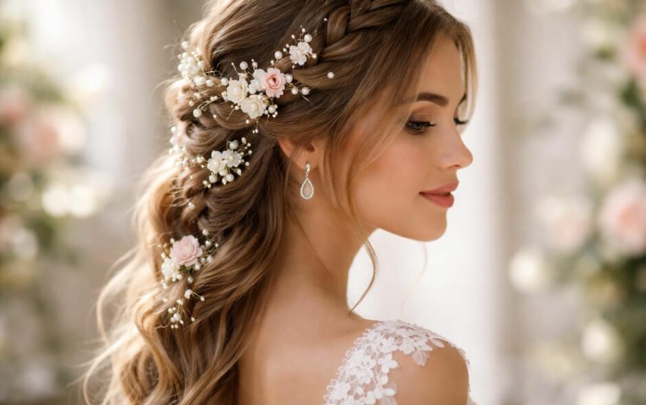 découvrez comment sublimer vos tresses sur cheveux mi-longs pour un mariage avec les accessoires incontournables qui vous feront briller lors de ce jour spécial.